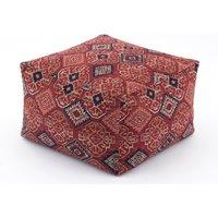 Hester Kilim Cube Pouffe