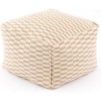 Rayna Rectangle Checkerboard Pouffe