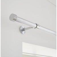 Trinity Ribbed Extendable Metal Eyelet Curtain Pole