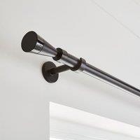 Flute Extendable Metal Eyelet Curtain Pole