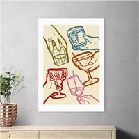 East End Prints Cheers Glasses by SimplyExtraJordanary