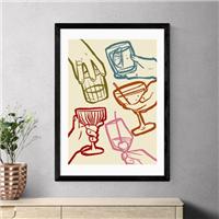 East End Prints Cheers Glasses by SimplyExtraJordanary