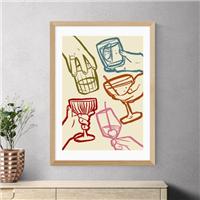 East End Prints Cheers Glasses by SimplyExtraJordanary