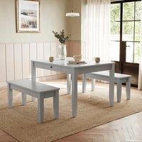 Lynton 4 Seater Dining Table and Bench Set