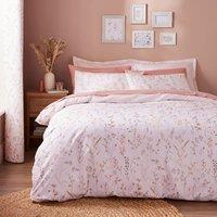 Freya Stem Floral 144 Thread Count 100% Cotton Duvet Cover & Pillowcase Set