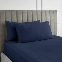 Hotel 230 Thread Count 100% Cotton Sateen Large Standard Pillowcase Pair