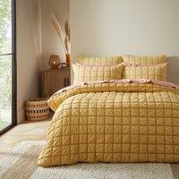 Evana Stitch Duvet Cover and Pillowcase Set