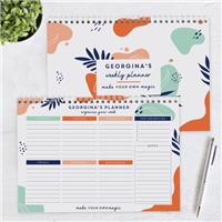 Personalised Tropical A4 Desk Planner
