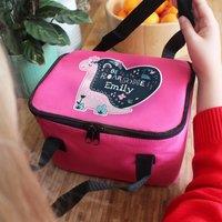 Personalised "Be Roarsome" Pink Dinosaur Lunch Bag