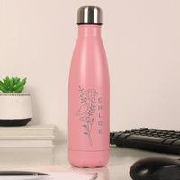 Personalised Floral Metal Insulated Drinks Bottle