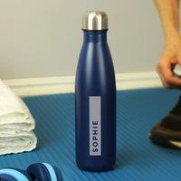 Personalised Rectangle Metal Insulated Drinks Bottle