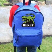 Personalised Dinosaur Backpack