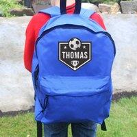 Personalised Football Backpack