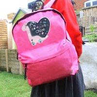 Personalised Dinosaur Backpack