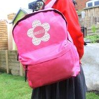 Personalised Flower Backpack