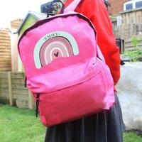 Personalised Rainbow Backpack