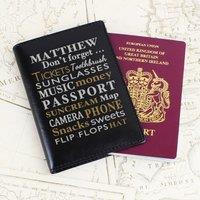 Personalised Don't Forget... Passport Holder