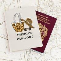 Personalised Leopard Print Passport Holder