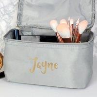 Personalised Gold Name Toiletry Bag