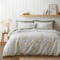 Floral Shadows 100% Cotton Duvet Cover and Pillowcase Set