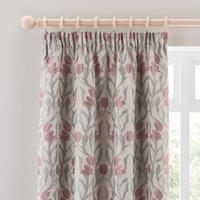 Tulip Jacquard Pencil Pleat Curtains