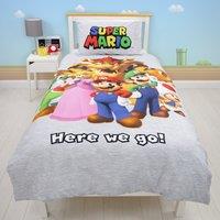 Nintendo Here We Go Single Duvet Cover and Pillowcase Set