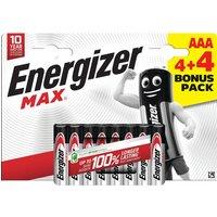 Energizer AAA Max Alkaline 4+4 Pack