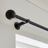 Contemporary Ball Fixed Metal Curtain Pole