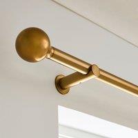 Contemporary Ball Fixed Metal Curtain Pole