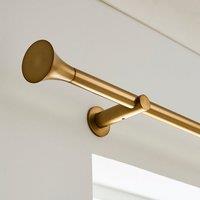Flush Trumpet Fixed Metal Curtain Pole