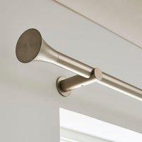 Flush Trumpet Fixed Metal Curtain Pole with Rings