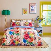 Sophie Robinson Juicy Bloom 100% Cotton Duvet Cover & Pillowcase Set