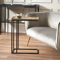Franklin Supper Side Table, Gold Cast