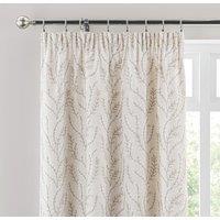 Shimla Embroidered Floral Pencil Pleat Curtains