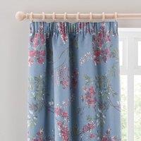 Trailing Wisteria Blackout Pencil Pleat Curtain