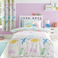 Catherine Lansfield Dinosaur Friends Duvet Cover and Pillowcase Set