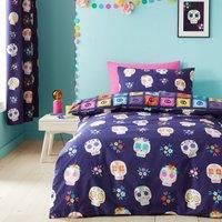 Catherine Lansfield Sugar Skull Fiesta Duvet Cover and Pillowcase Set