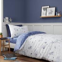 Bianca Starlight Animals Brushed Cotton Duvet Cover and Pillowcase Set