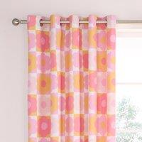 Catherine Lansfield Retro Daisy Eyelet Curtains