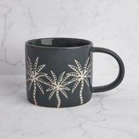 Stoneware Palm Tree Mug