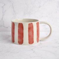 Striped Stoneware Mug