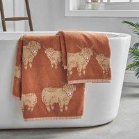 Highland Cow Cotton Towel