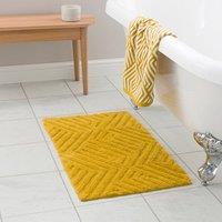 Tufted Geometric Bath Mat