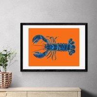 East End Prints Lobster on Orange by Alice Straker