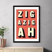 East End Prints Zigazigah Print