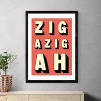 East End Prints Zigazigah by Indieprints