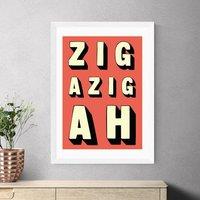 East End Prints Zigazigah Print