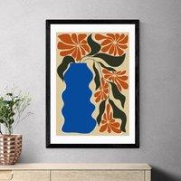 East End Prints Tropical Flower Pot by Miho Art Studio