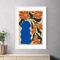 East End Prints Tropical Flower Pot by Miho Art Studio