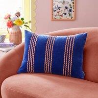 Sophie Robinson Ric Rac Stripe Rectangle Cushion